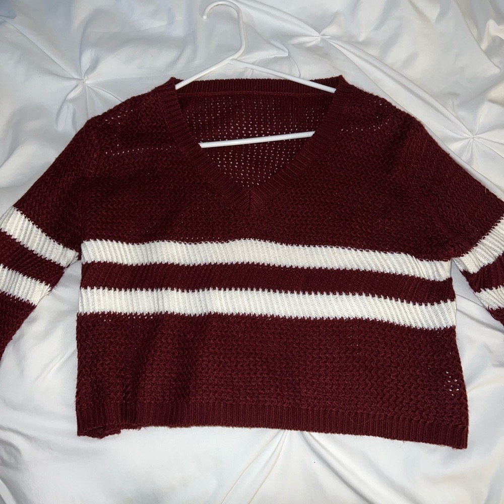 Small maroon sweater